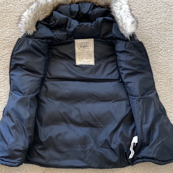 Zara Trafaluc Collection Mixed Media Hooded Puffer Vest - Picture 4 of 8